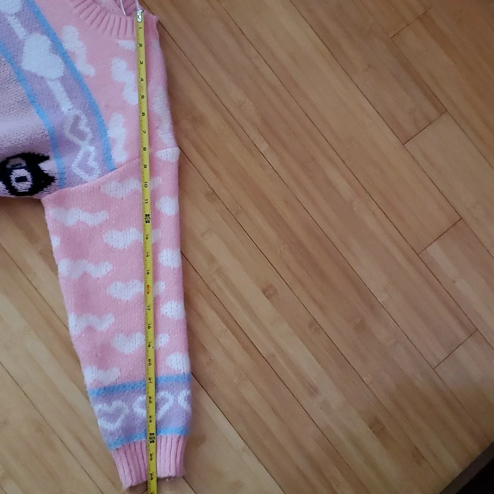 Pink Cat Pattern Sweater - Picture 8 of 10